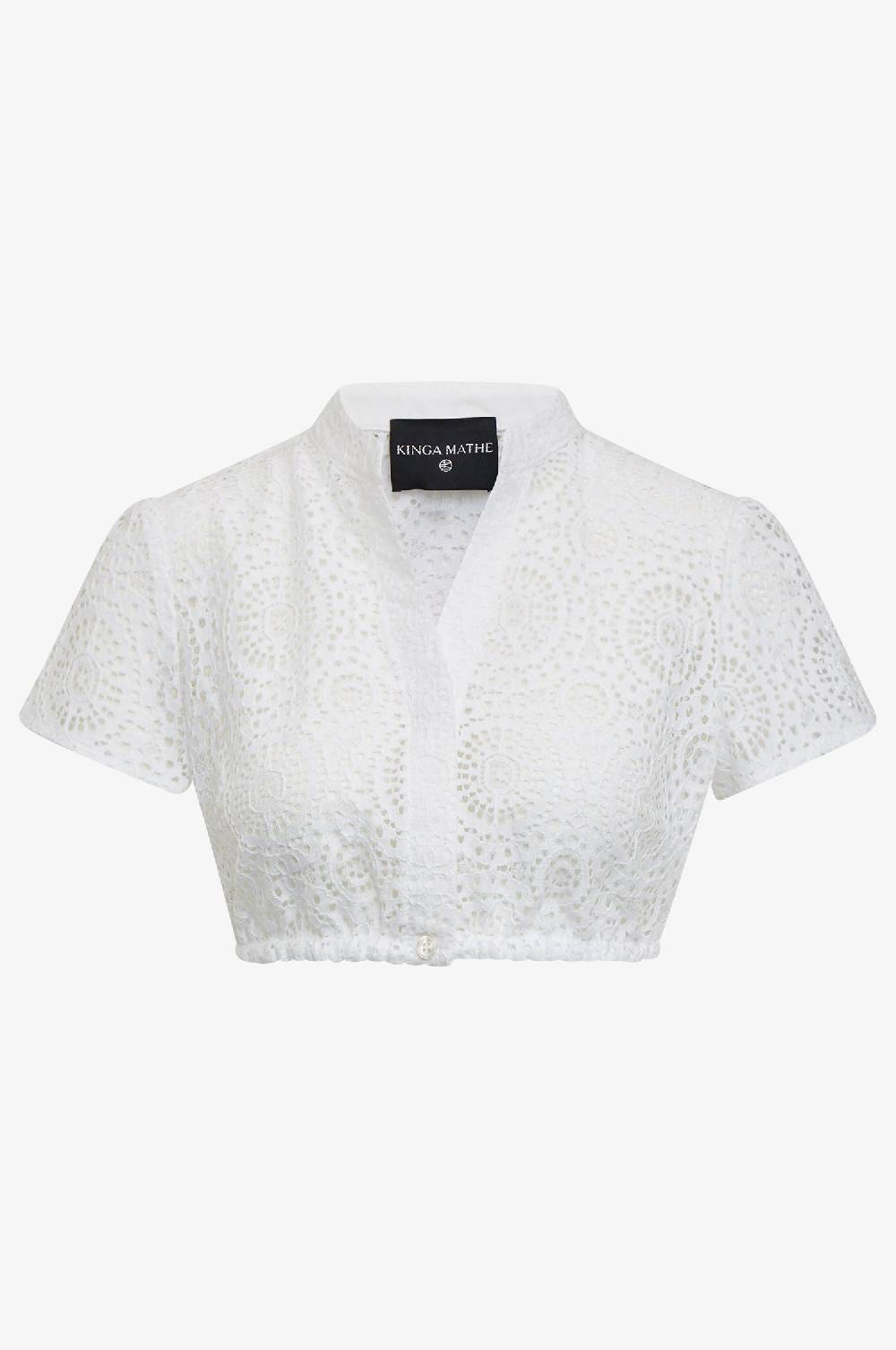 Kinga Mathe Dirndlbluse Suri in Weiß