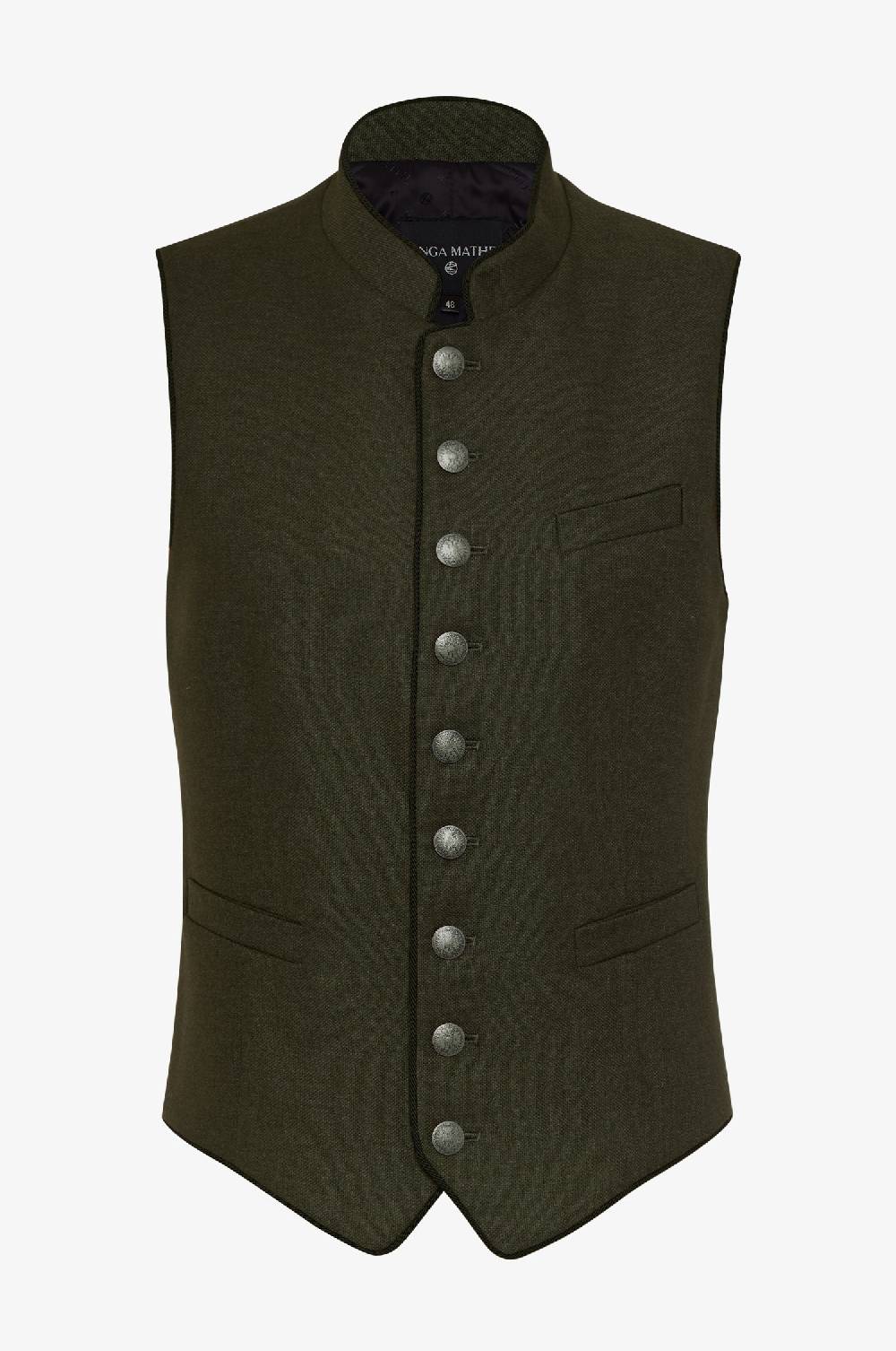 Kinga Mathe Gilet Nick aus Wolle in Loden