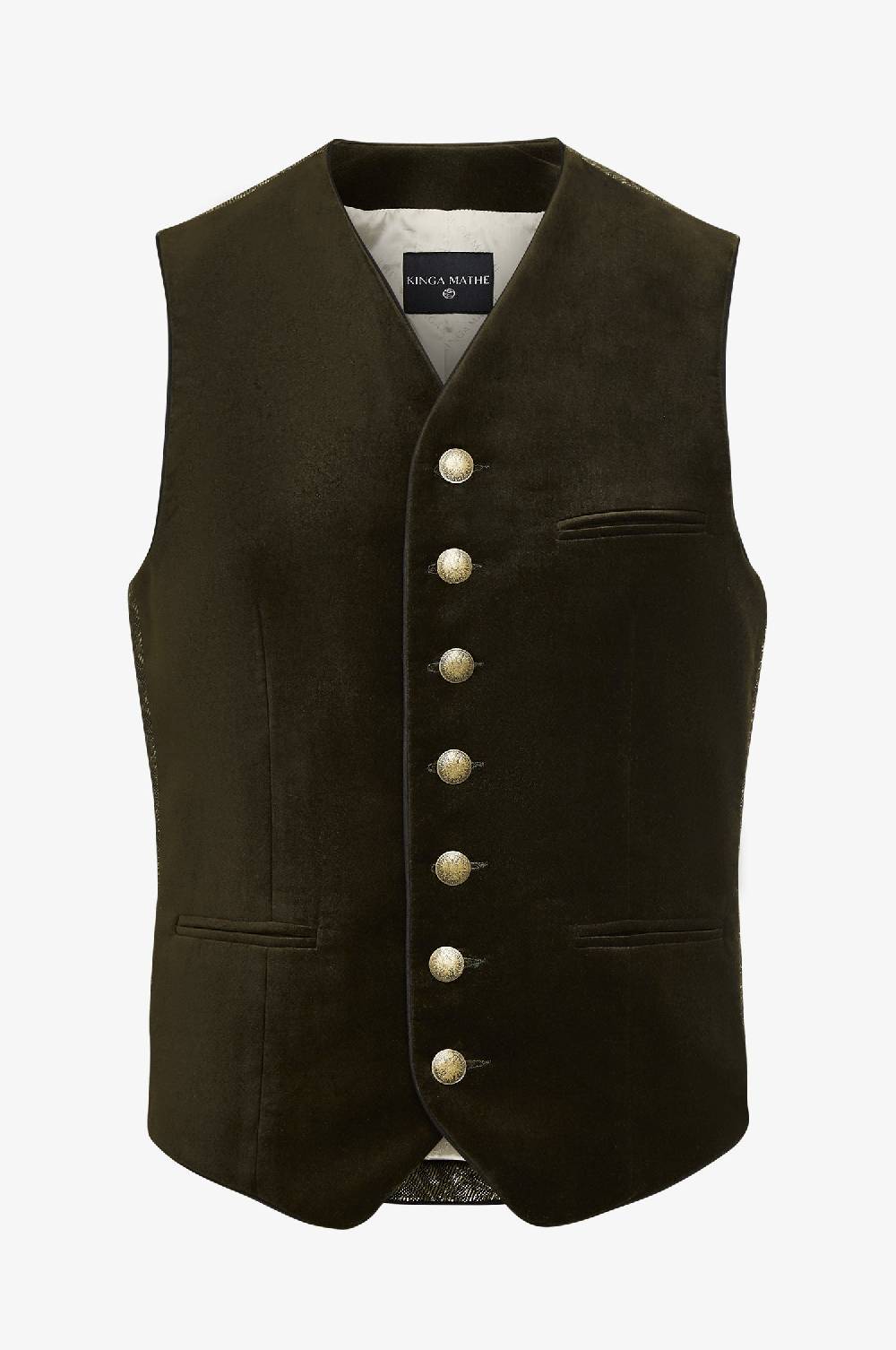 Kinga Mathe Gilet Vincent in Olive