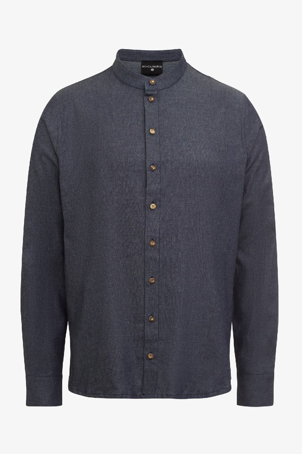 Kinga Mathe Hemd Leo mit Hornknöpfen in Jeans