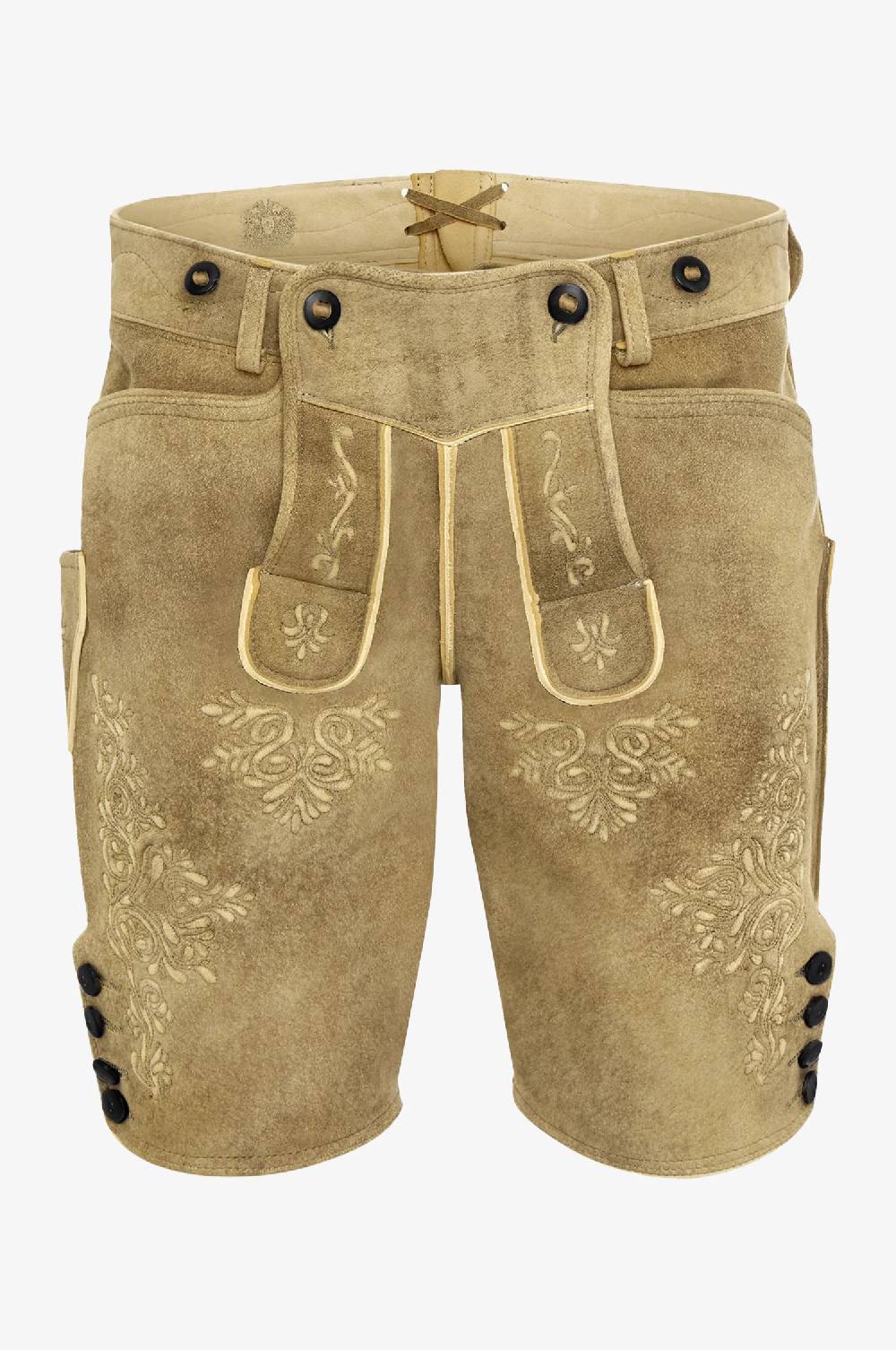 Kinga Mathe Hirsch Lederhose Leopold in Granit