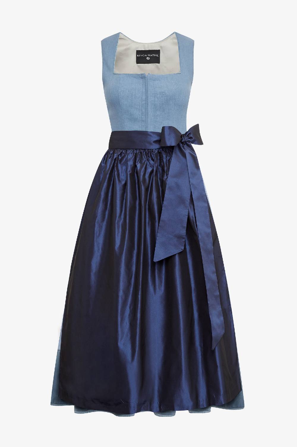 Kinga Mathe Jubiläumsdirndl in Stahlblau