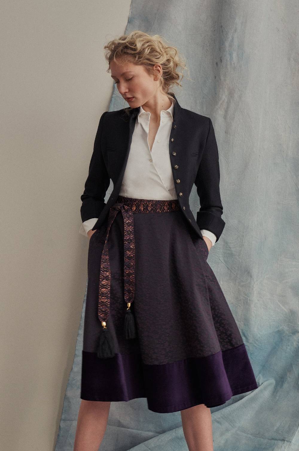 Kinga Mathe Kleid Mai In Aubergine