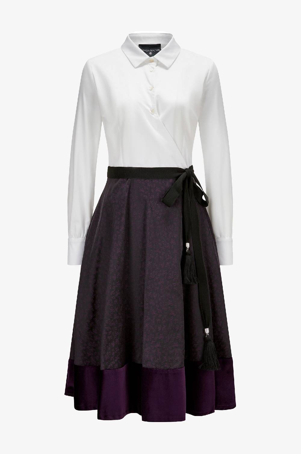 Kinga Mathe Kleid Mai in Aubergine