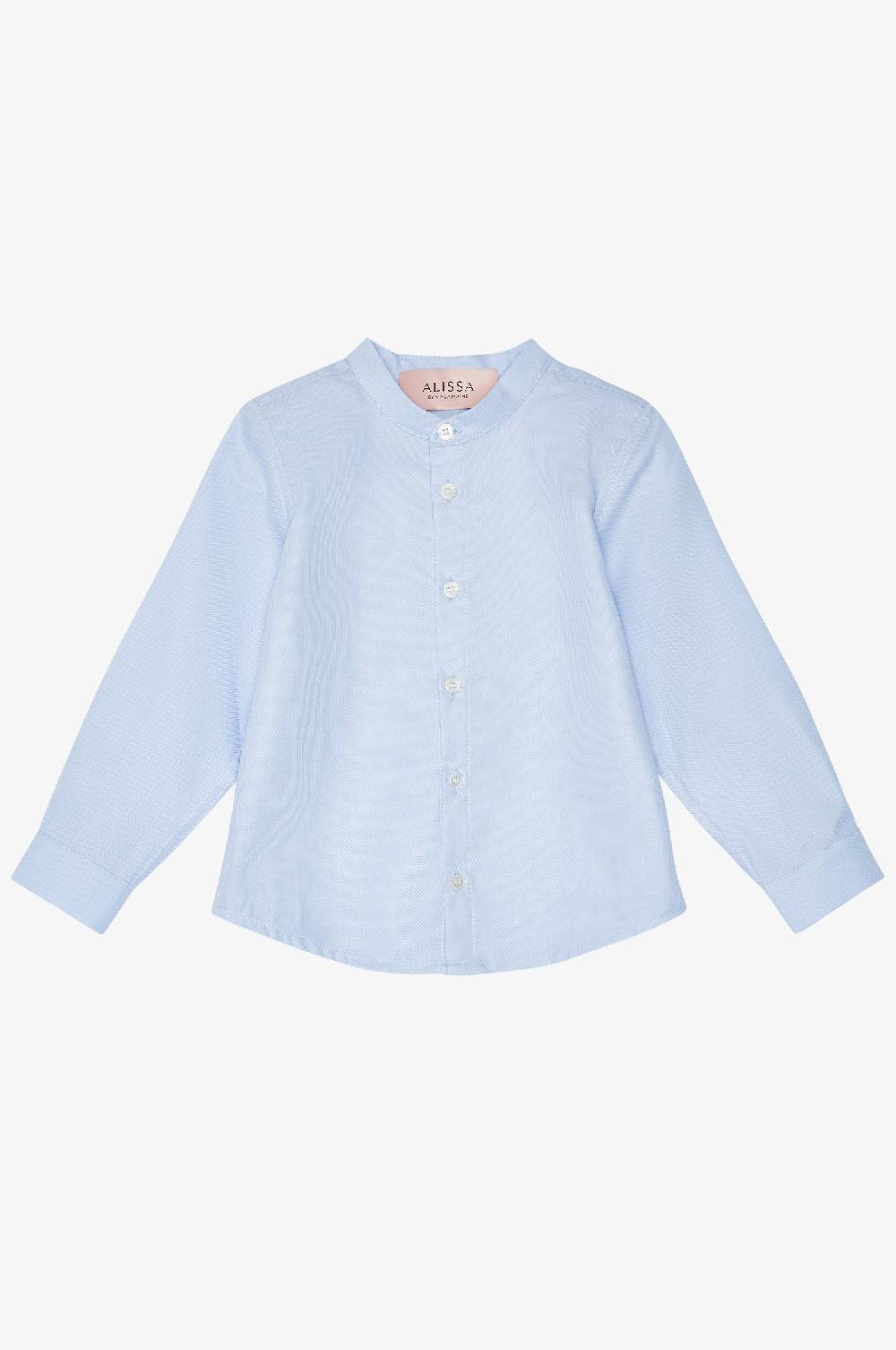 Kinga Mathe Knabenhemd Fin in hellblau