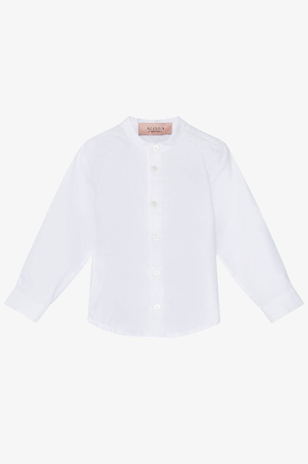 Kinga Mathe Knabenhemd Fin in weiß