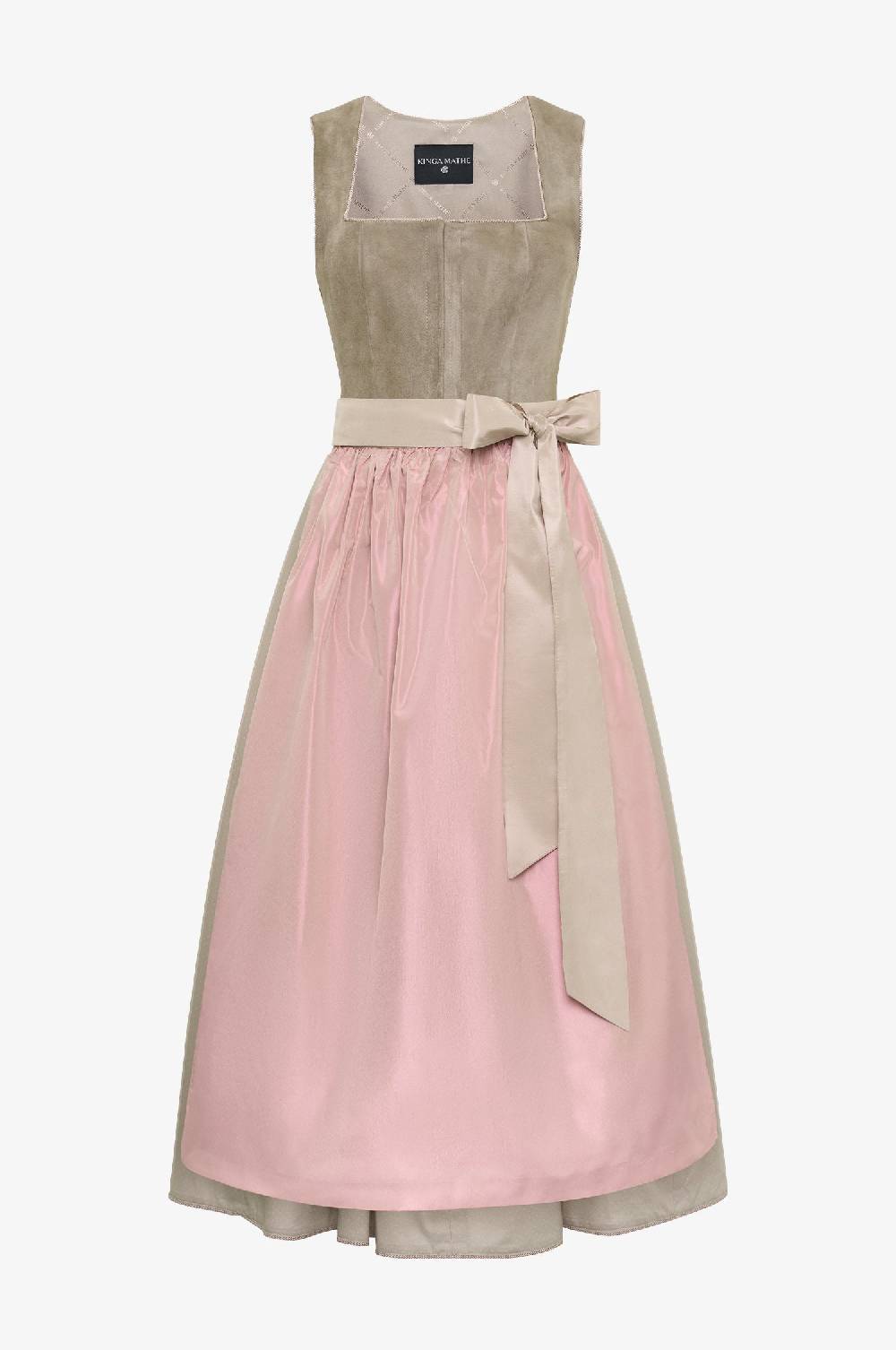 Kinga Mathe Lederdirndl Forst in taupe