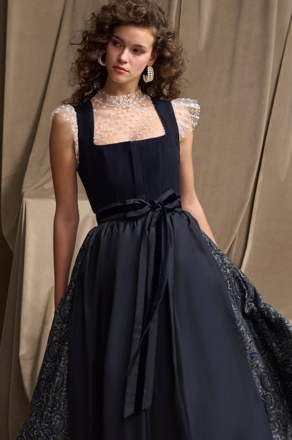 Kinga Mathe Lederdirndl Maliano In Nachtblau