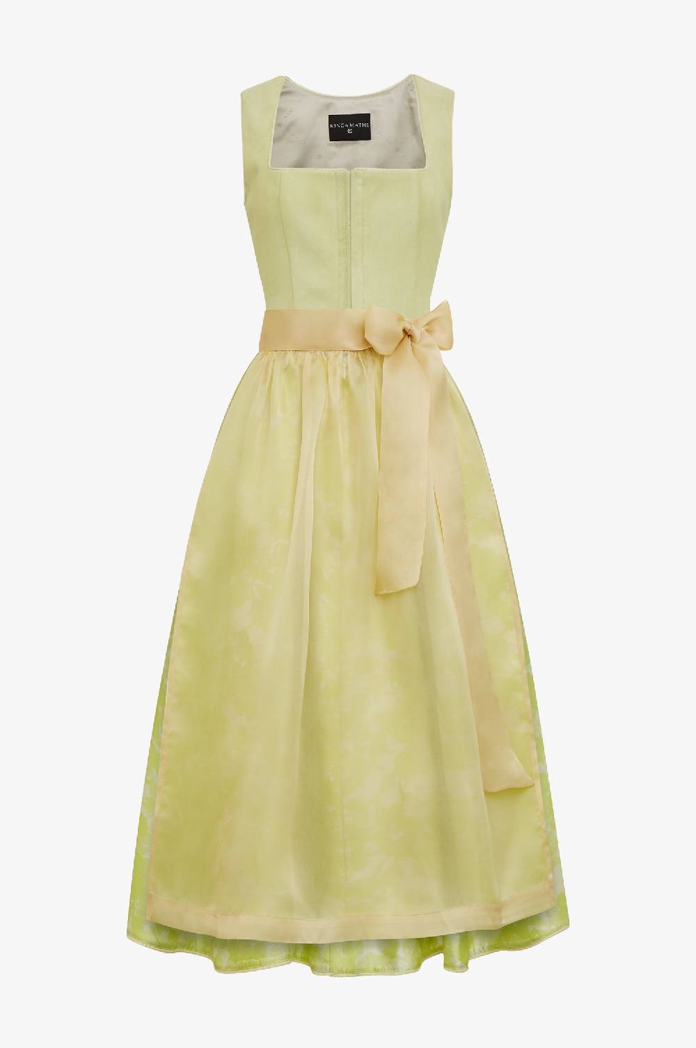 Kinga Mathe Lederdirndl Sylt in lemon