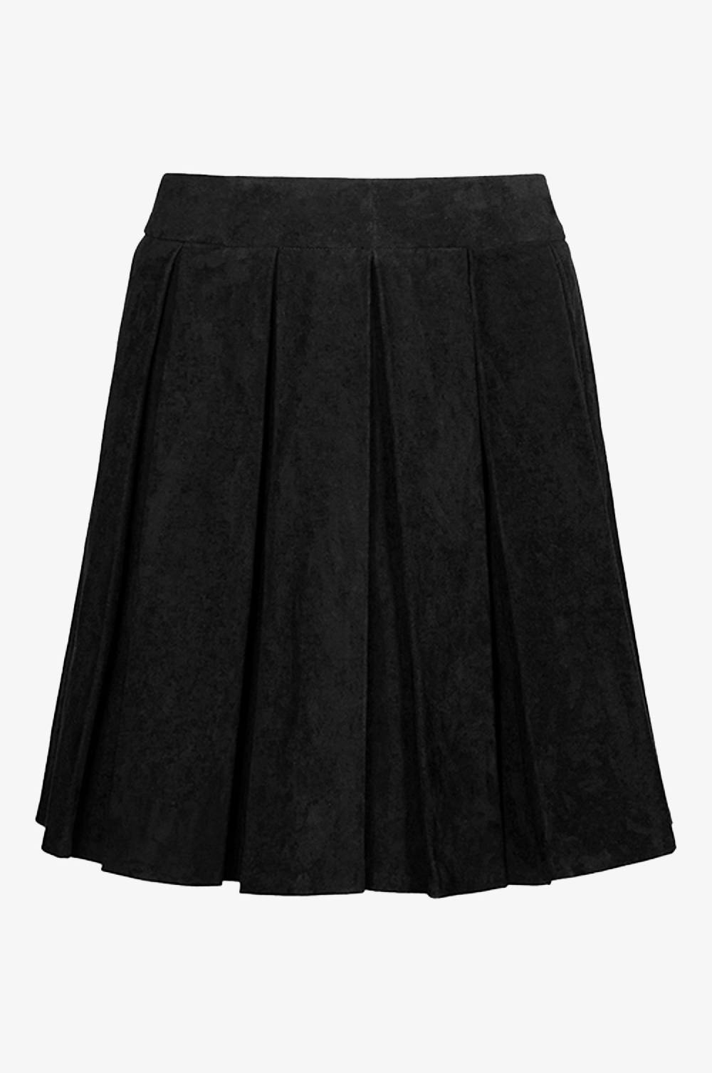 Kinga Mathe Lederrock Lauren in Schwarz