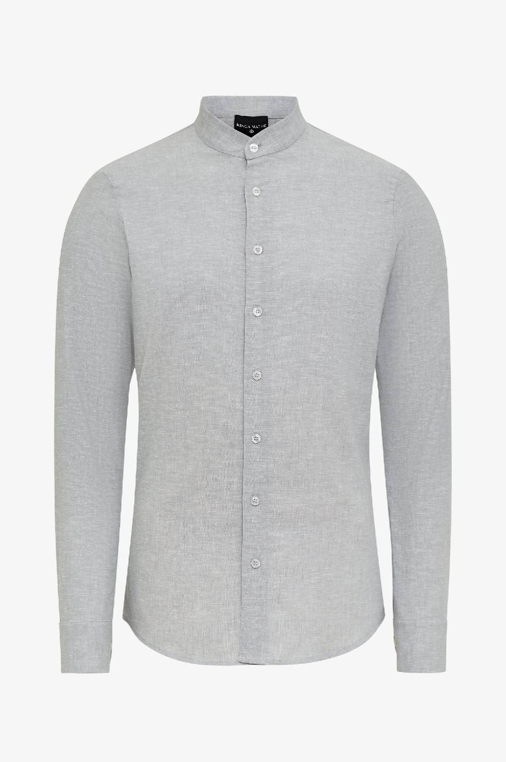 Kinga Mathe Leinenhemd Leo in Hellgrau