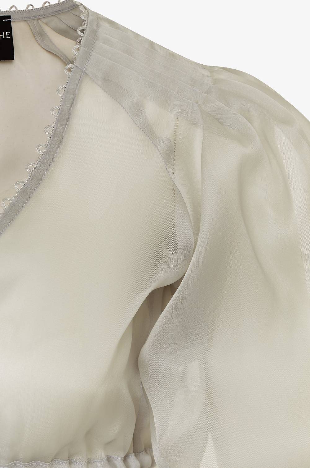 Kinga Mathe Organzabluse Kaira In Grau