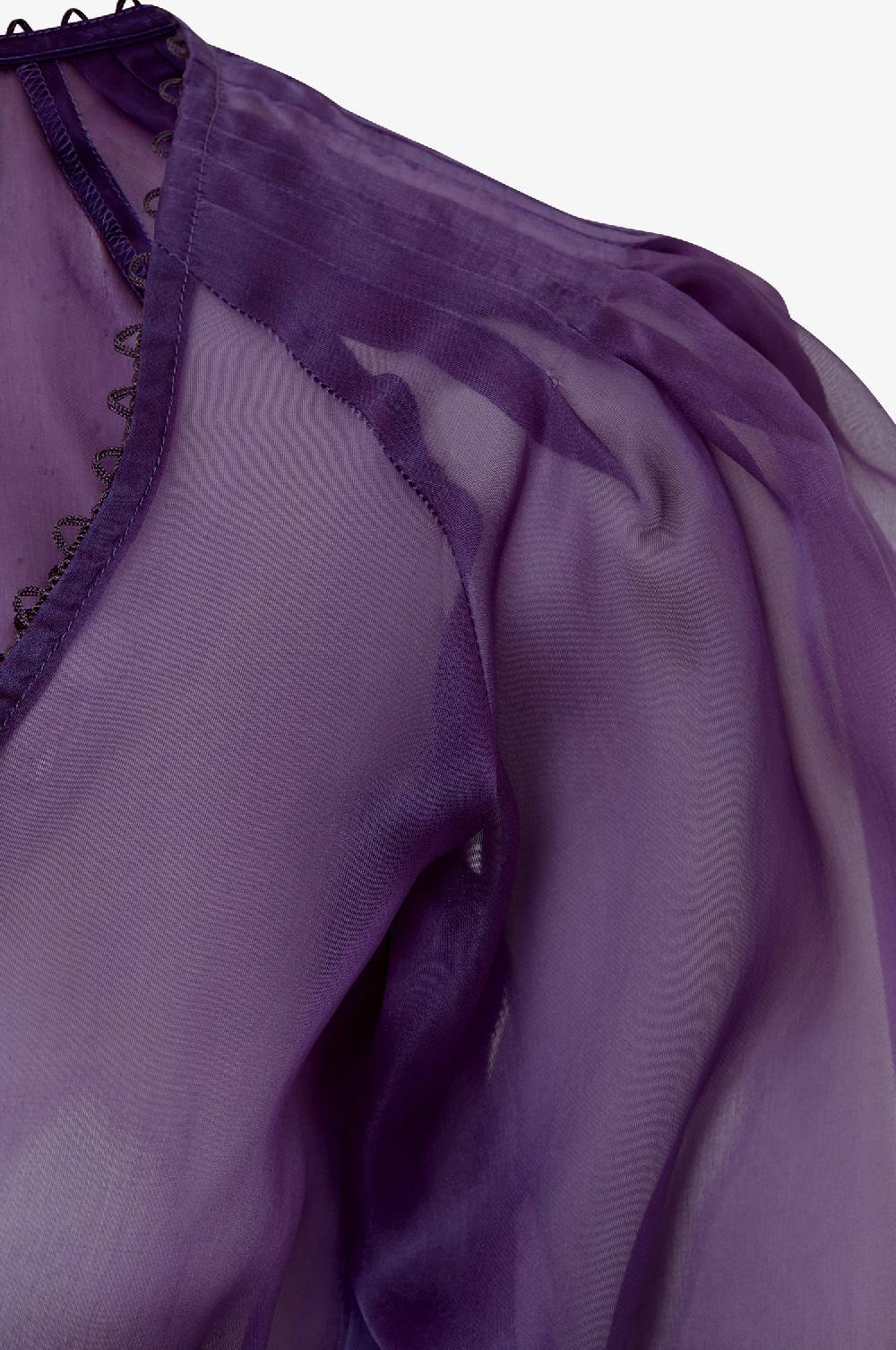 Kinga Mathe Organzabluse Kaira In Lila