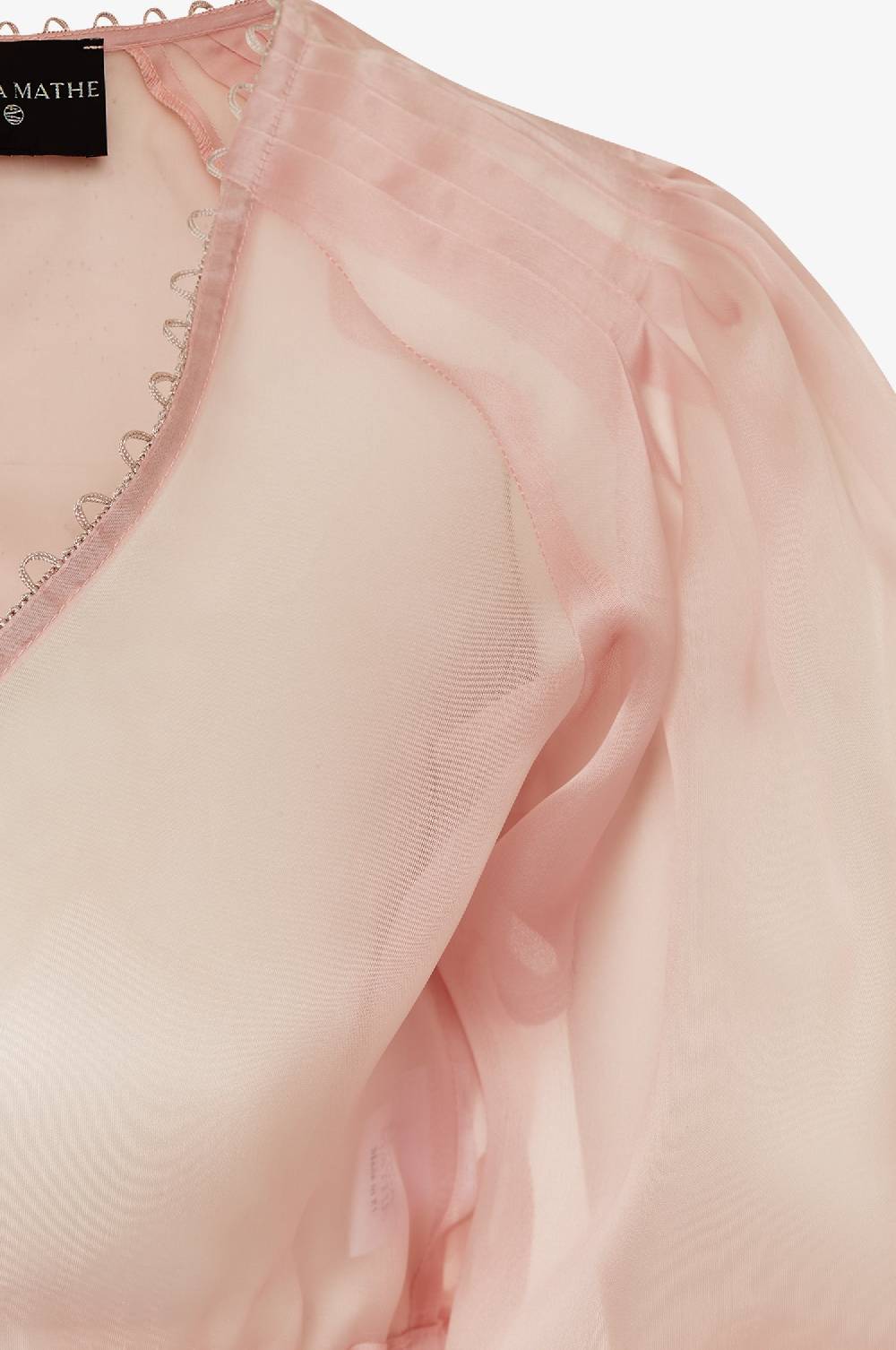 Kinga Mathe Organzabluse Kaira In Rosé