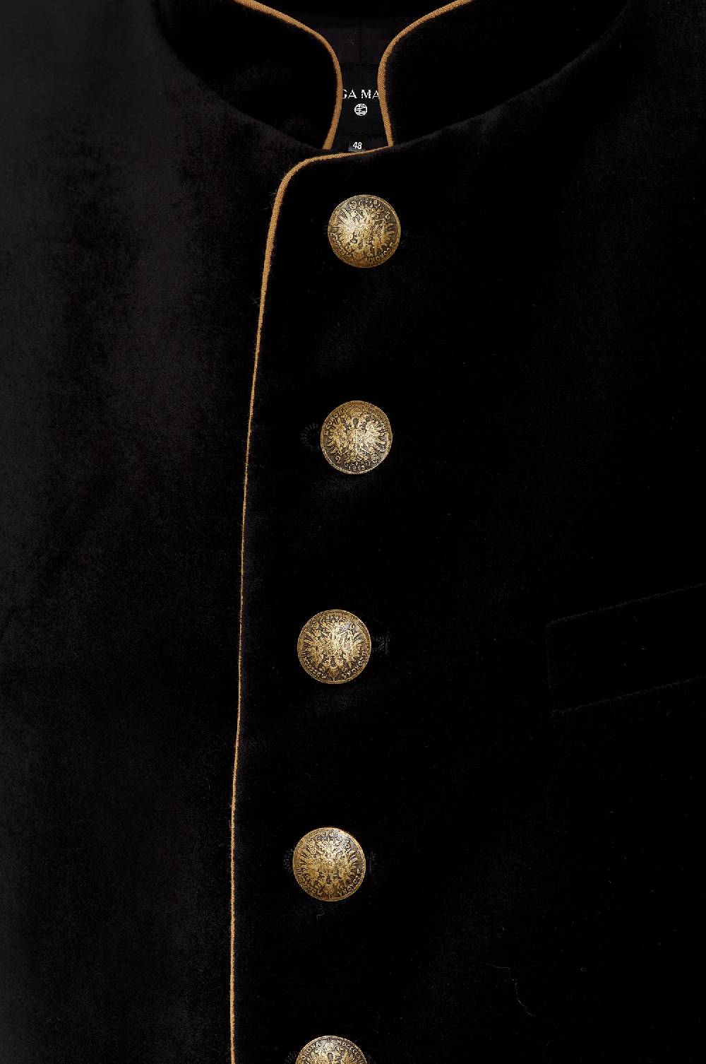 Kinga Mathe Samt Gilet Nick In Schwarz