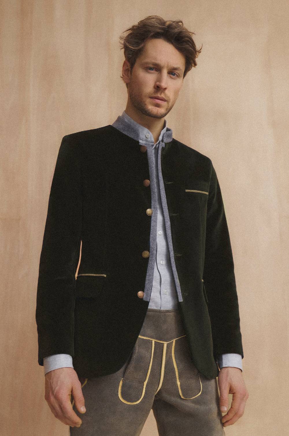 Kinga Mathe Samt Janker Maxim In Olive