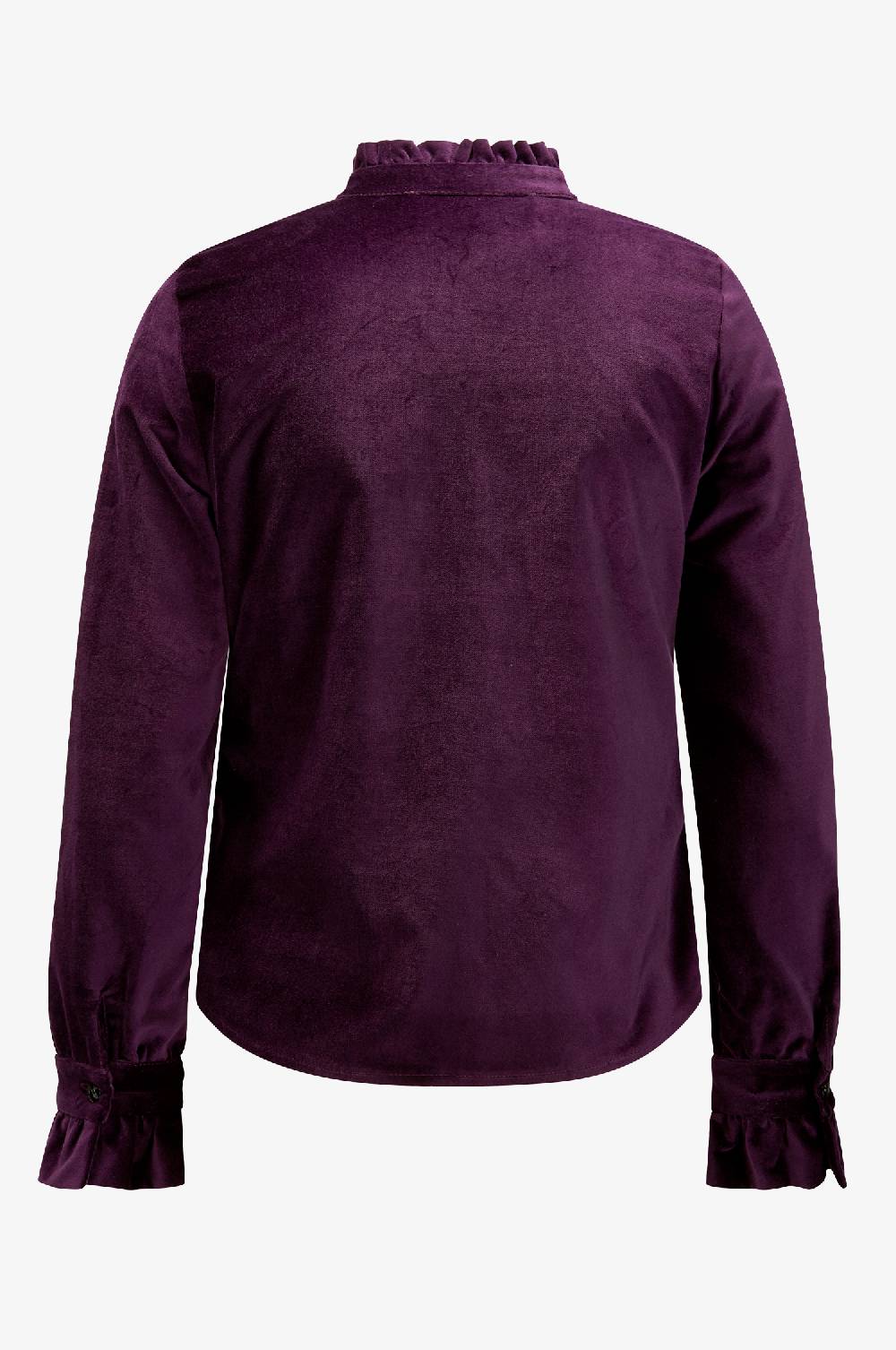 Kinga Mathe Samtbluse Lady In Aubergine
