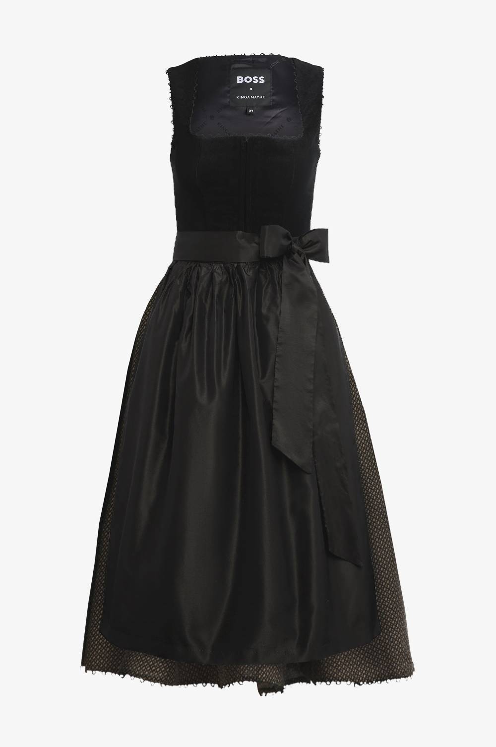 Kinga Mathe Samtdirndl BOSS in Schwarz