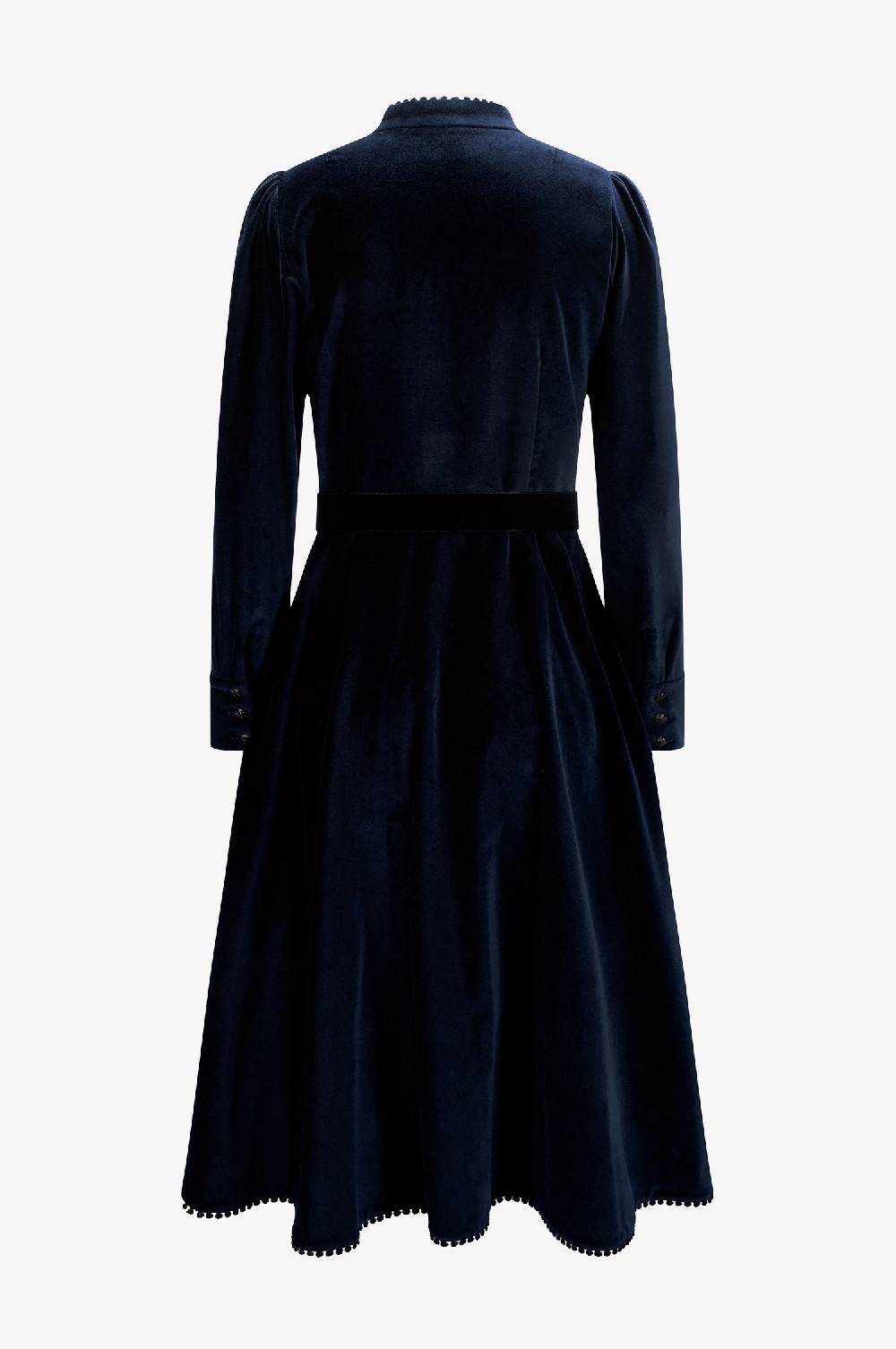 Kinga Mathe Samtkleid Ann In Nachtblau