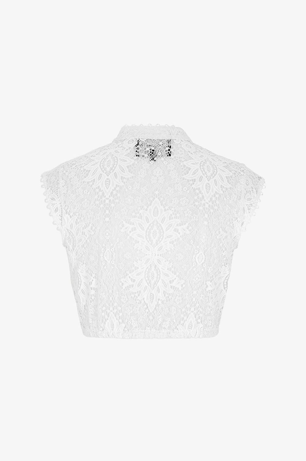 Kinga Mathe Spitzenbluse Evelyn In Cremeweiß