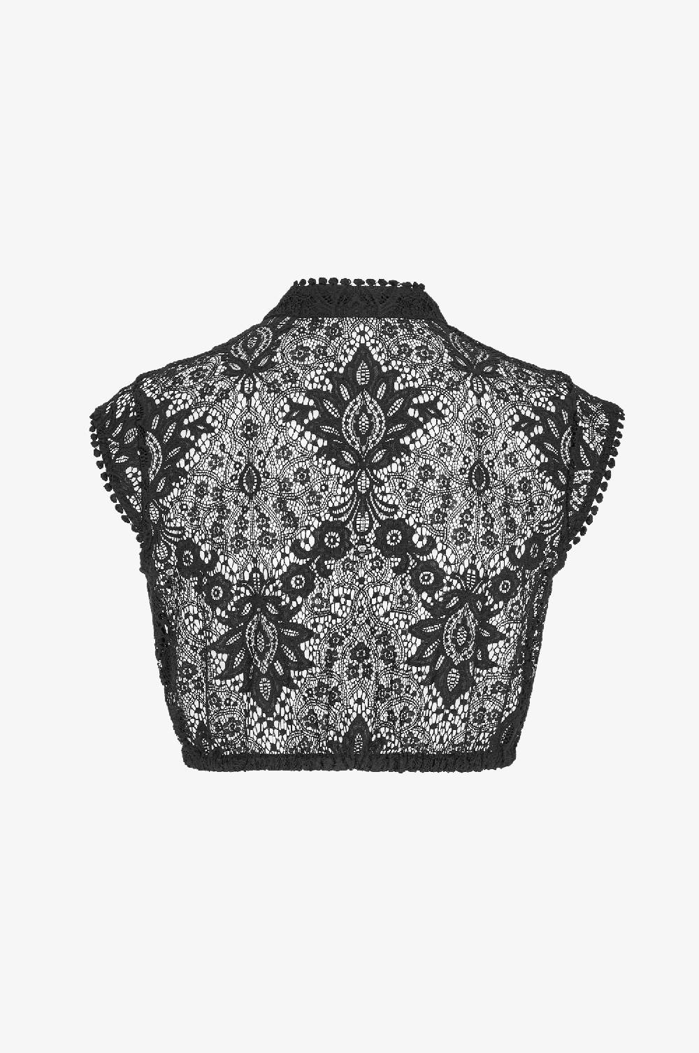 Kinga Mathe Spitzenbluse Evelyn In Schwarz