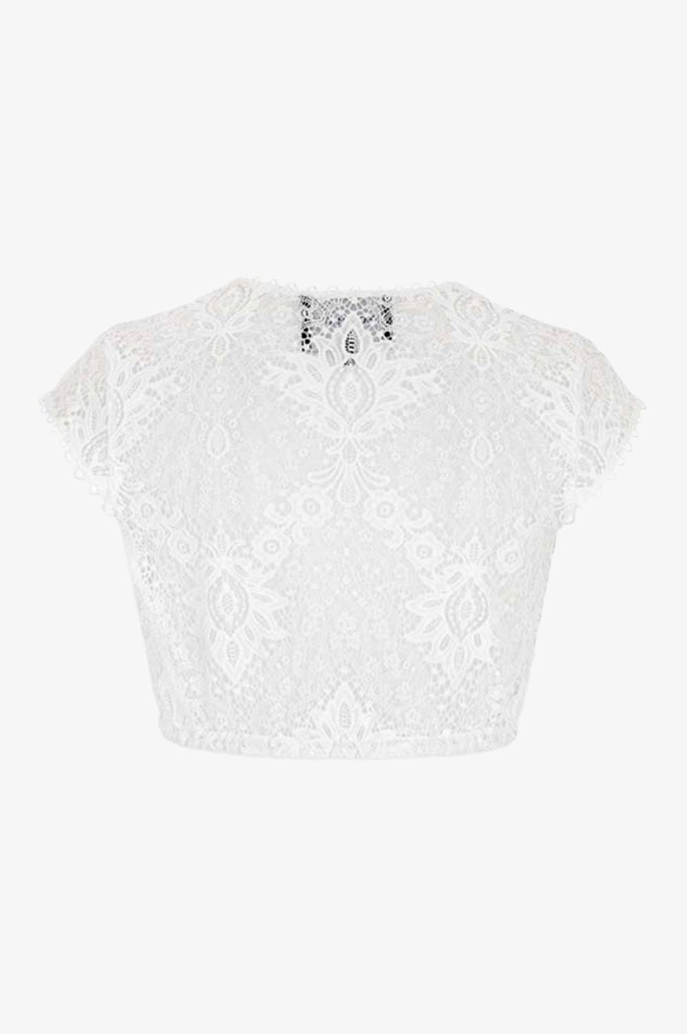 Kinga Mathe Spitzenbluse Samantha In Cremeweiß