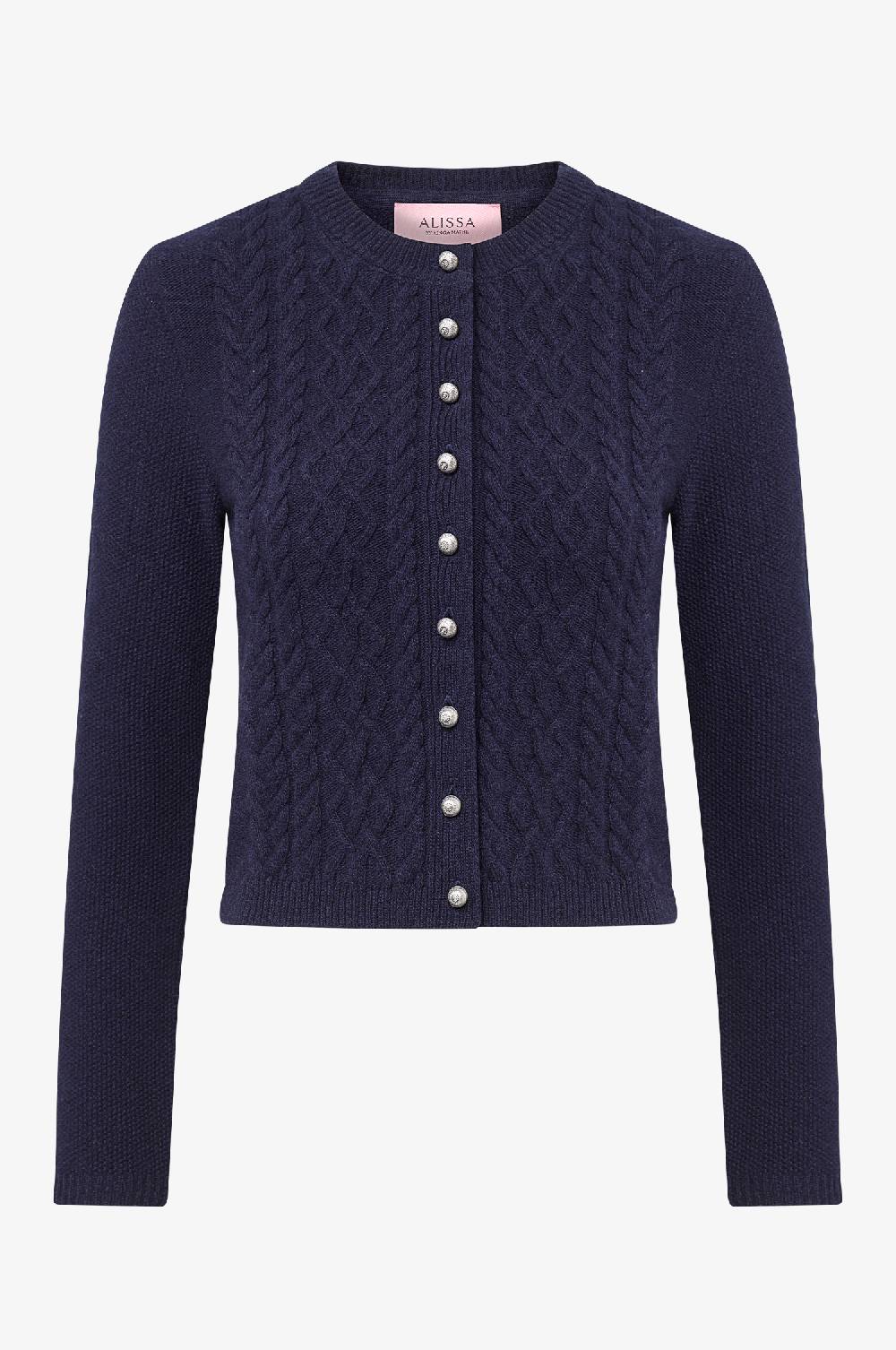 Kinga Mathe Strickjacke Alissa in Nachtblau