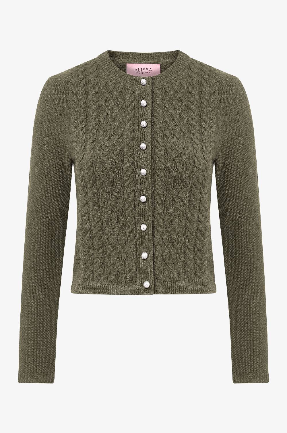 Kinga Mathe Strickjacke Alissa in Olive