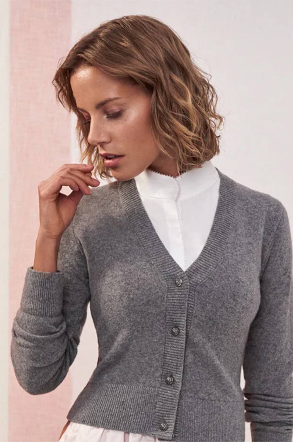 Kinga Mathe Strickjacke Marietta in Grau