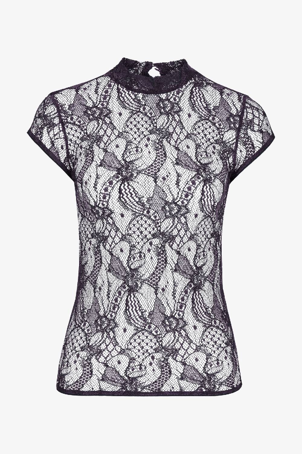 Kinga Mathe Top Charlotte in Aubergine