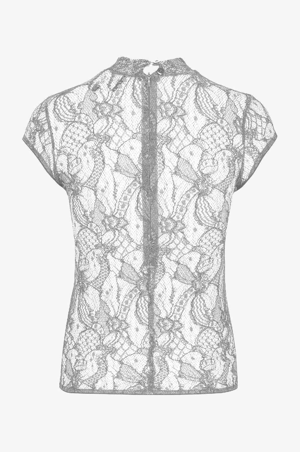 Kinga Mathe Top Charlotte In Grau