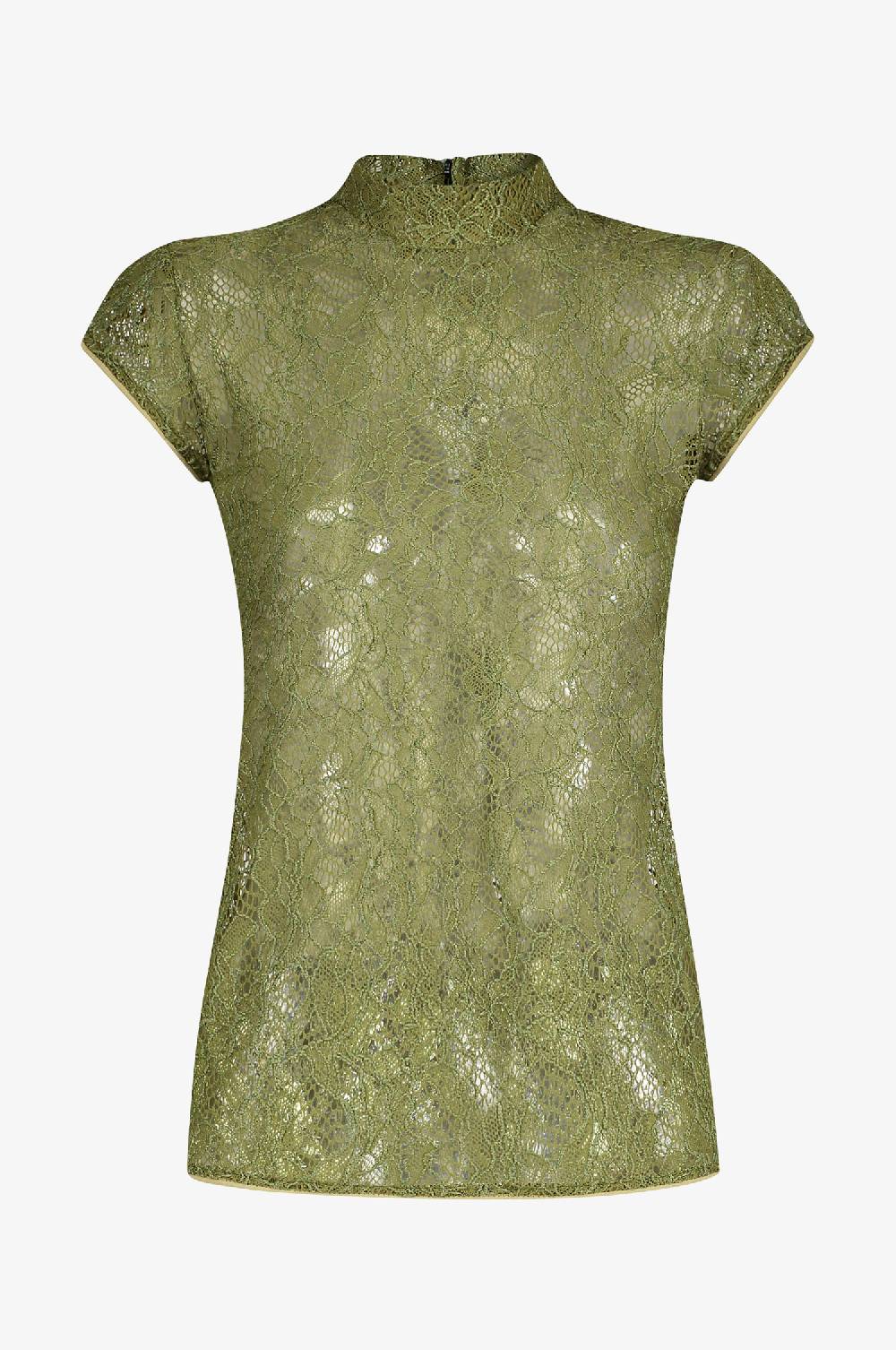Kinga Mathe Top Charlotte in Olive