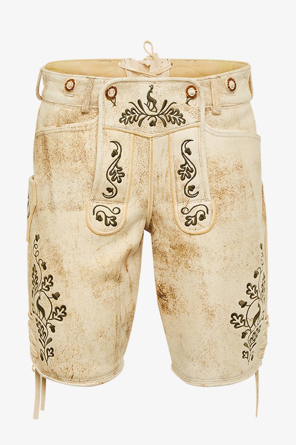 Kinga Mathe Ziegen Lederhose Ludwig in Champagner