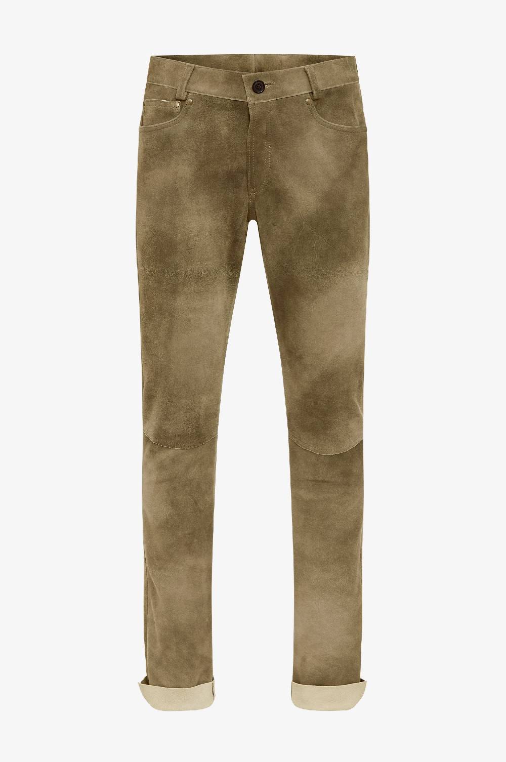 Kinga Mathe Ziegenlederhose Hansi in Lang Inka