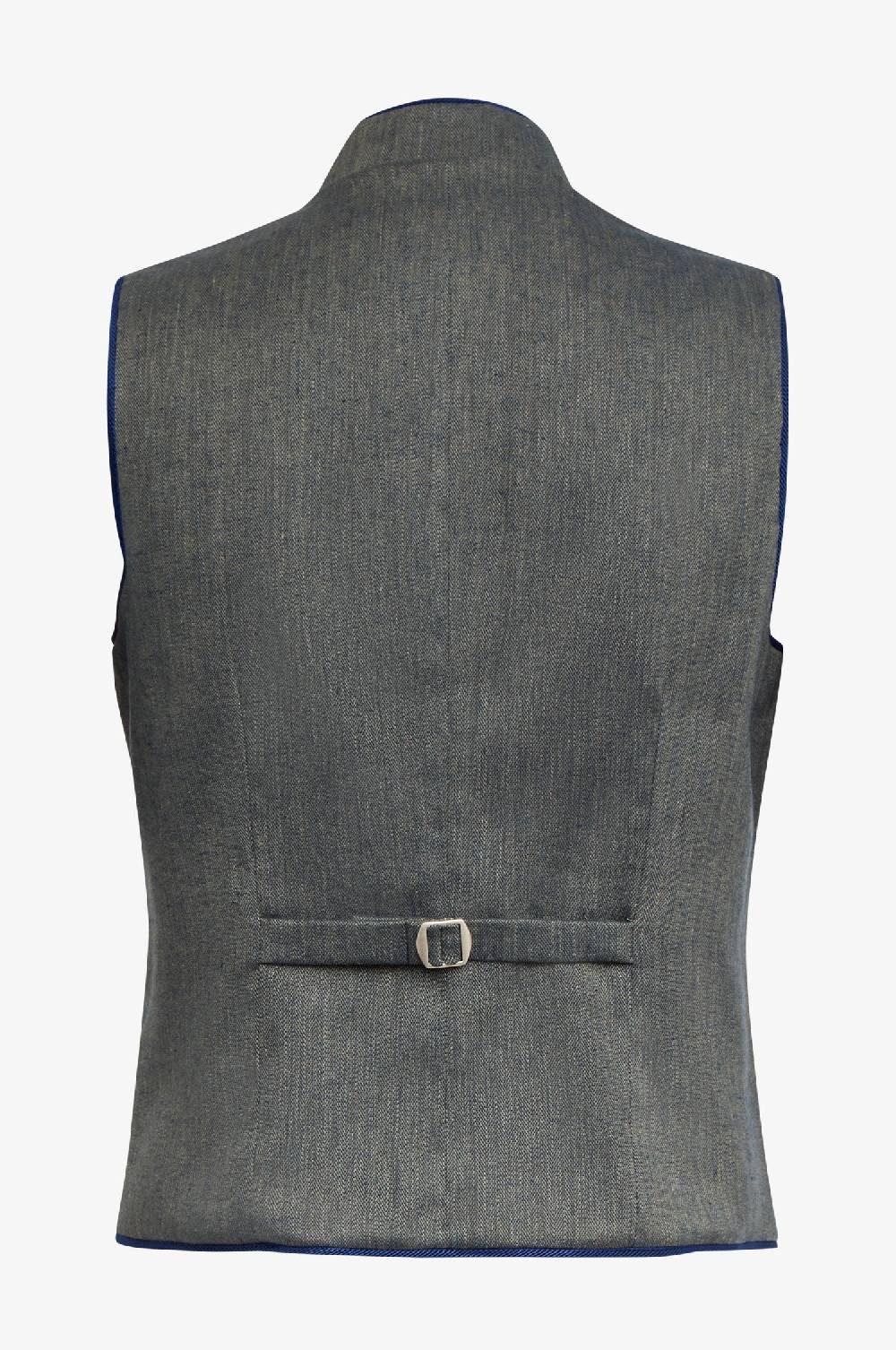 Kinga Mathe Trachtenweste Nick In Nachtblau Mit Paspel In Marine