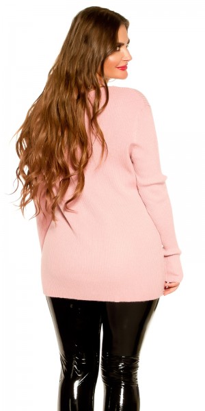 Koucla Curvy Girls!! KouCla Ripp Pulli Mit Neckholder