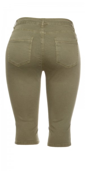 Koucla Curvy Girls Size! Trendy Capri Jeans Knielang