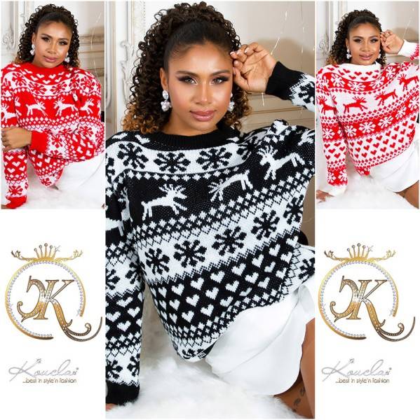 Koucla Christmas Time Oversize Strickpullover