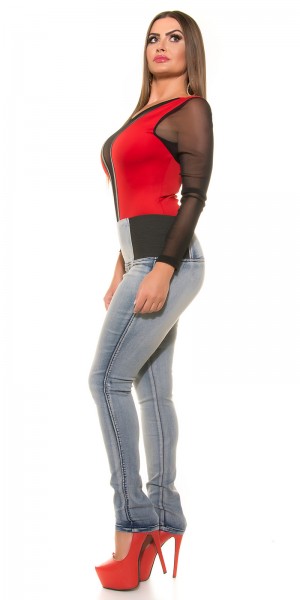 Koucla Curvy Girls Size! High Waist Skinny Jeans
