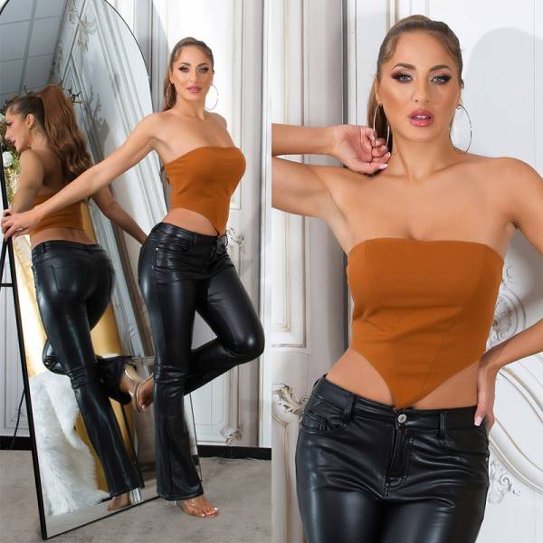 Koucla Sexy 90s Style Bandeau Crop Top