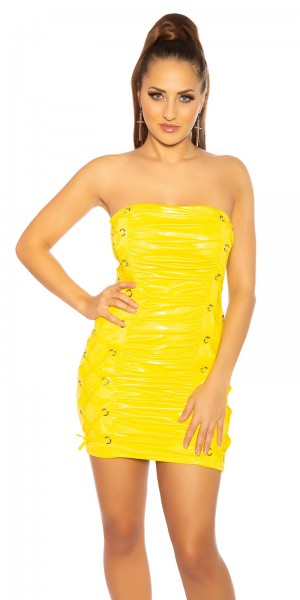 Koucla Sexy Bandeaukleid Mit Schnürung Seitlich