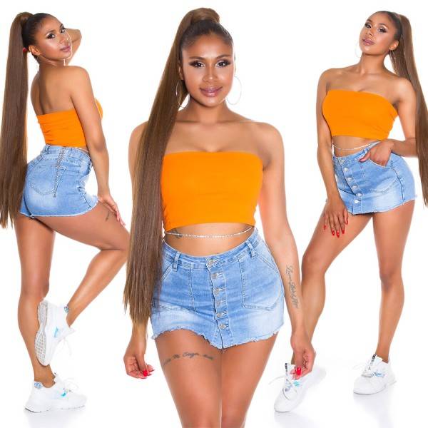 Koucla Sexy Basic Crop Bandeau Top