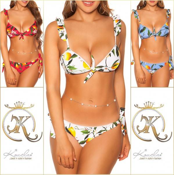 Koucla Sexy Bikini Mit Rüschen Blumen Print