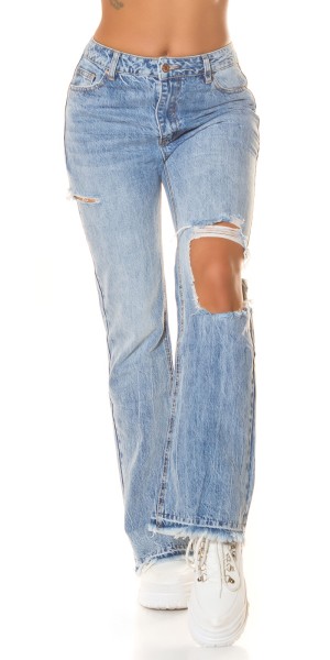 Koucla Sexy Bootcut Highwaist Jeans Mit Cut-outs