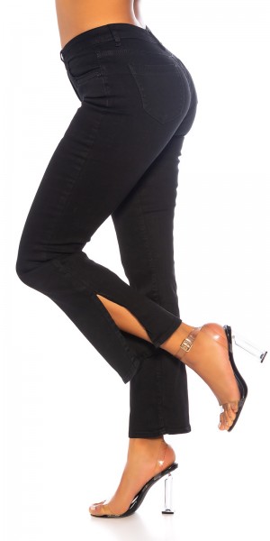 Koucla Sexy Bootcut Jeans Mit Schlitz