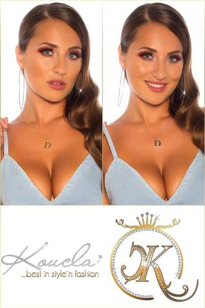 Koucla Sexy Buchstaben Halskette D