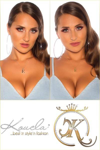 Koucla Sexy Buchstaben Halskette E