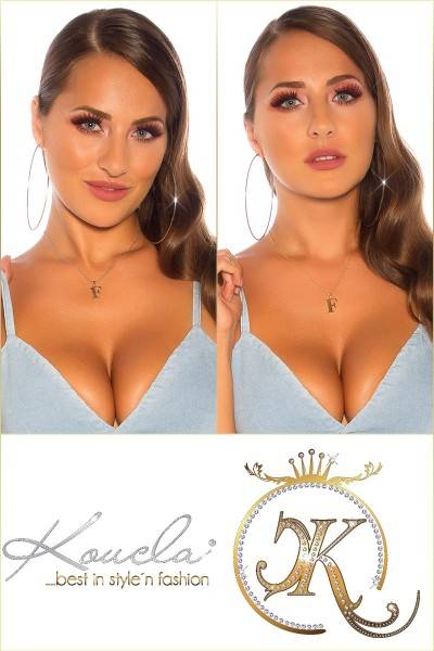 Koucla Sexy Buchstaben Halskette F