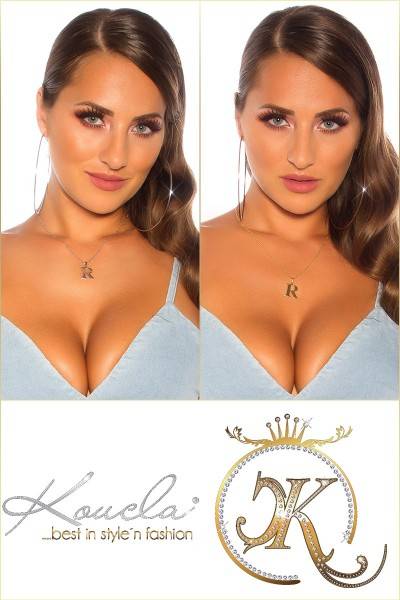 Koucla Sexy Buchstaben Halskette R