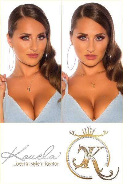 Koucla Sexy Buchstaben Halskette T